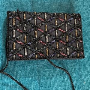 Beaded evening bag.